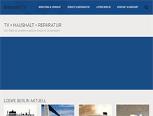 Tablet Screenshot of niemanntv.de